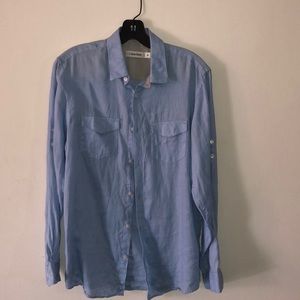 Calvin Klein Blue Button Up